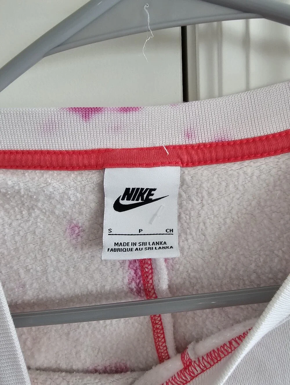 Nike Sportswear Oversized Fleece Tie-Dye Crew Sweatshirt Size Small